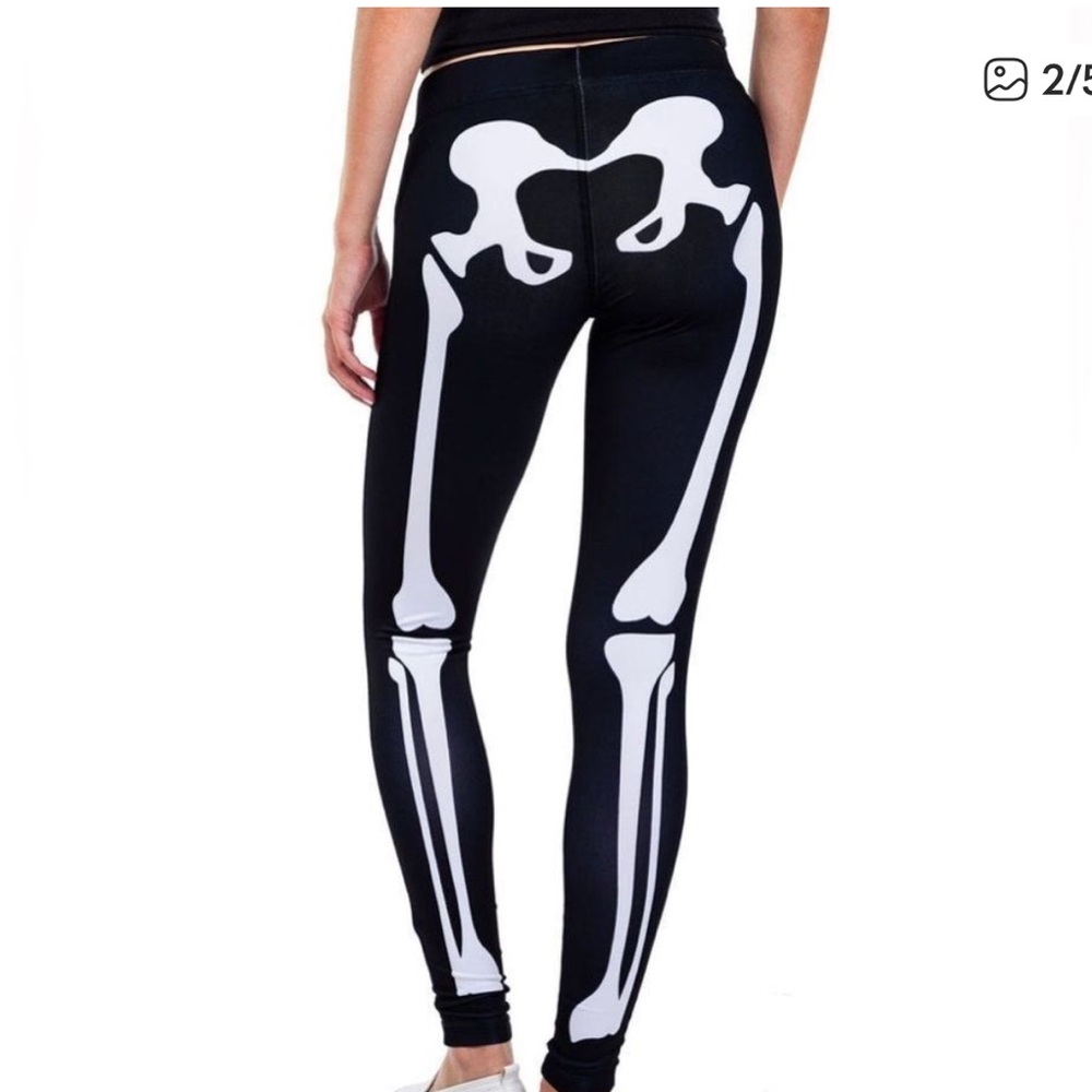 NWT Tipsy Elves Skeleton Leggings Size L